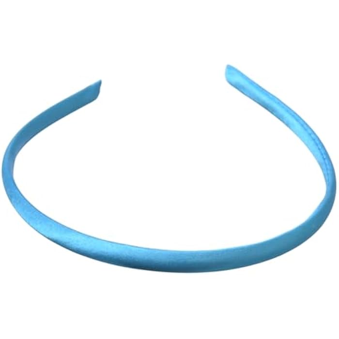 Daphne Satin Hair Band For Girls - Blue - Image 3